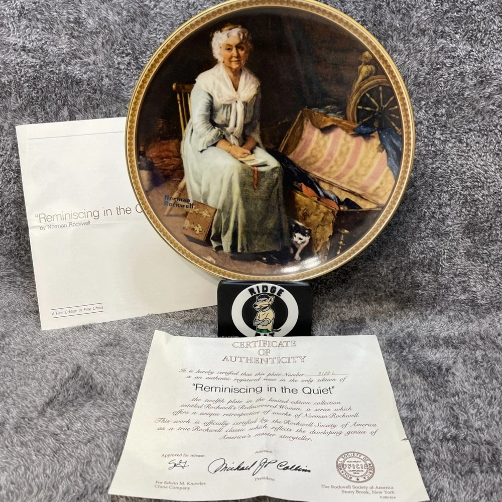 VINTAGE Norman Rockwell Collector‎ Plates Lot of 12 w/ COAs Decorative China